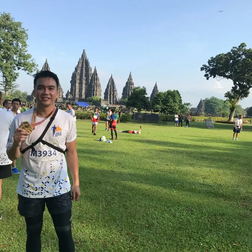 Lari sama Papa.😊 #jogjamarathon #jogja